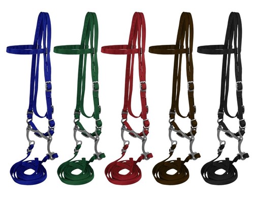 Pony size nylon headstall with - size,